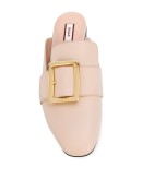 buckle detail flat mules