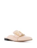 buckle detail flat mules