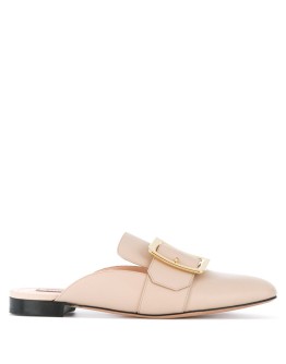 buckle detail flat mules