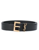 logo plaque adjustable belt