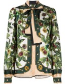 floral-print blouse