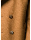 double-breasted felt pea coat