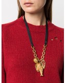 ribbon-tie charm necklace