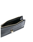 Skull flat zip purse
