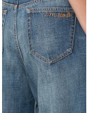 high-waisted tapered jeans