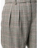 plaid high-waist shorts
