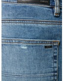 ripped mid-rise skinny jeans