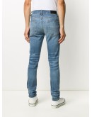 ripped mid-rise skinny jeans