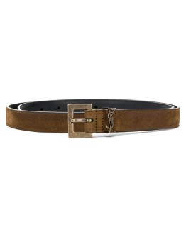 monogram plaque belt