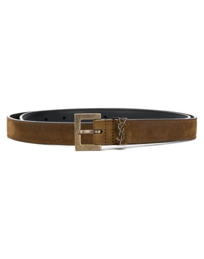 monogram plaque belt