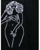 graphic-print knitted socks