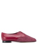 Neta raffia lace-up shoes