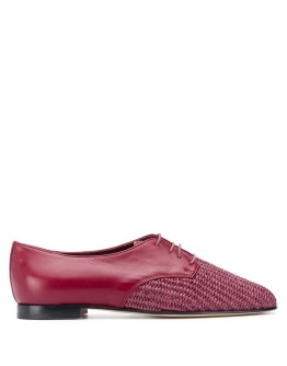Neta raffia lace-up shoes