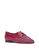 Neta raffia lace-up shoes