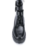 buckle detail combat-boots