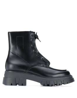 Lynch front zip chunky boots