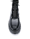 Lynch front zip chunky boots