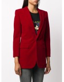 corduroy single-button blazer