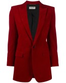 corduroy single-button blazer