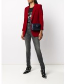 corduroy single-button blazer