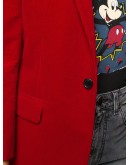 corduroy single-button blazer