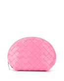 Intrecciato zipped make-up bag