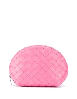 Intrecciato zipped make-up bag