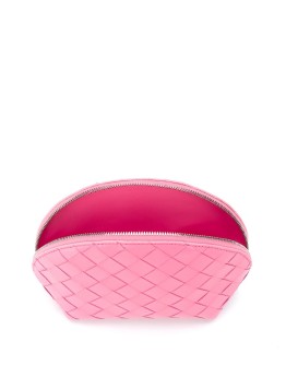 Intrecciato zipped make-up bag