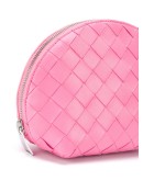 Intrecciato zipped make-up bag