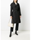 double-breasted trench coat
