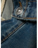 lace-side cropped skinny jeans
