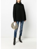 lace-appliqué skinny jeans