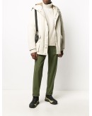 hooded mid-length parka