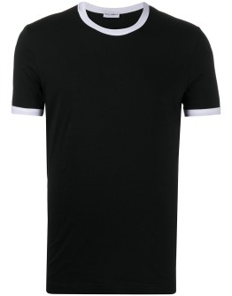 contrasting trim T-shirt