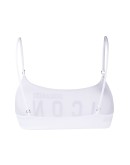 logo-print bikini top