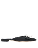 Maysale crystal buckle slippers