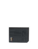 embossed crocodile effect cardholder