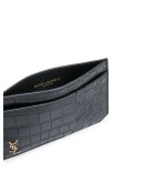 embossed crocodile effect cardholder