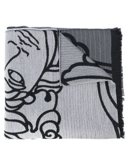 Medusa jacquard-woven scarf