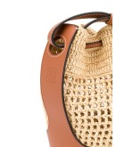 Balloon drawstring-fastening bucket bag