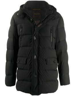 hooded padded coat