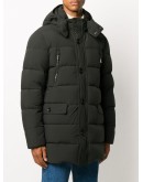 hooded padded coat