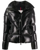 logo-patch short puffer jacket