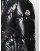 logo-patch short puffer jacket