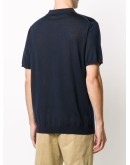 short sleeve wool polo shirt