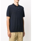 short sleeve wool polo shirt