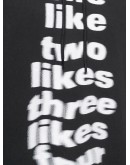 slogan-print hoodie