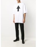 arrow print short-sleeved T-shirt