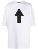 arrow print short-sleeved T-shirt
