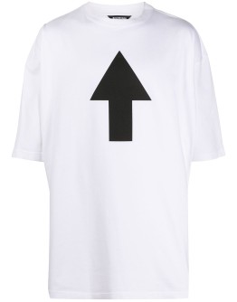 arrow print short-sleeved T-shirt